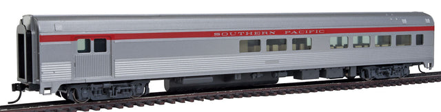 85' Budd Baggage-Lounge - Ready to Run -- Southern Pacific (silver, red)-1