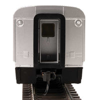 85' Horizon Cafe/Club Food Service Car - Ready to Run -- Amtrak(R) (Phase IV; silver, Wide Blue, Thin Red & White Stripes)