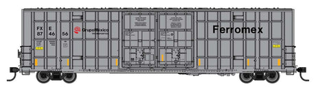 60' High Cube Plate F Horizontal Post Boxcar - Ready to Run -- Ferromex #874656