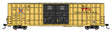 60' High Cube Plate F Horizontal Post Boxcar - Ready to Run -- TTX TBOX #664059 (yellow, black, Standard Lettering)