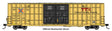 60' High Cube Plate F Horizontal Post Boxcar - Ready to Run -- TTX TBOX #664211 (yellow, black, Standard Lettering)