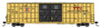 60' High Cube Plate F Horizontal Post Boxcar - Ready to Run -- TTX TBOX #630086 (yellow, black, High Lettering).