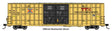 60' High Cube Plate F Horizontal Post Boxcar - Ready to Run -- TTX TBOX #630367 (yellow, black, High Lettering)