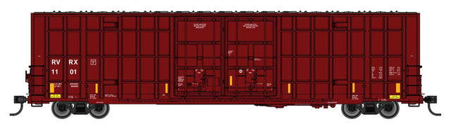 60' High Cube Plate F Horizontal Post Boxcar - Ready to Run -- Riverside Rail RVRX #1101
