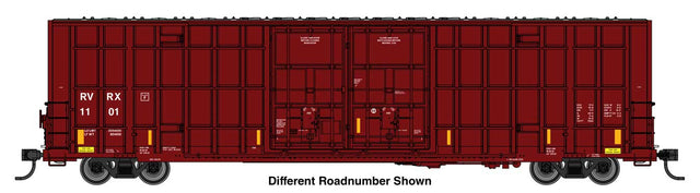 60' High Cube Plate F Horizontal Post Boxcar - Ready to Run -- Riverside Rail RVRX #1123