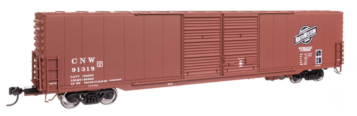 60' Pullman-Standard Double Door Auto Parts Boxcar - Ready to Run -- Chicago & North Western(TM) #91319-2