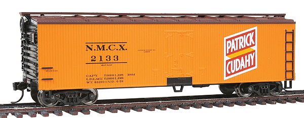 40' Double Sheathed Reefer w/Steel Roof/Ends - Ready to Run -- Patrick Cudahy #2233 (orange, Boxcar Red, black, red)