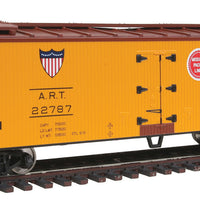40' Wood Reefer with Wood Ends & Roof -- American Refrigerator Transit(TM) #22787 (Missouri Pacific / Wabash Logos)
