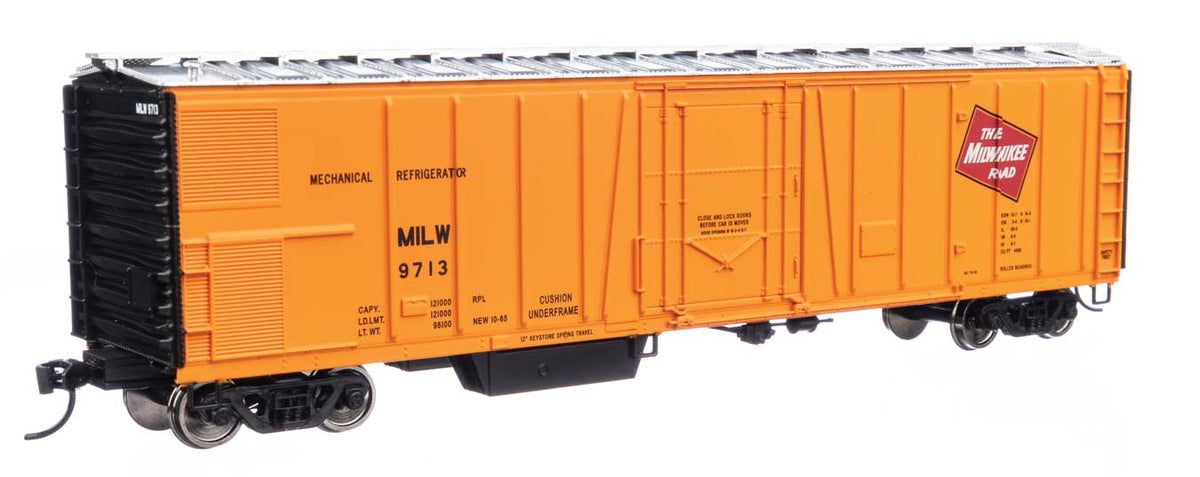 50' AAR Mechanical Refrigerator Car - Ready-to-Run -- Milwaukee Road #9713-2