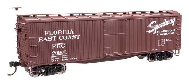 40' Double Sheathed Wood Boxcar - Ready to Run -- Florida East Coast #20620-1