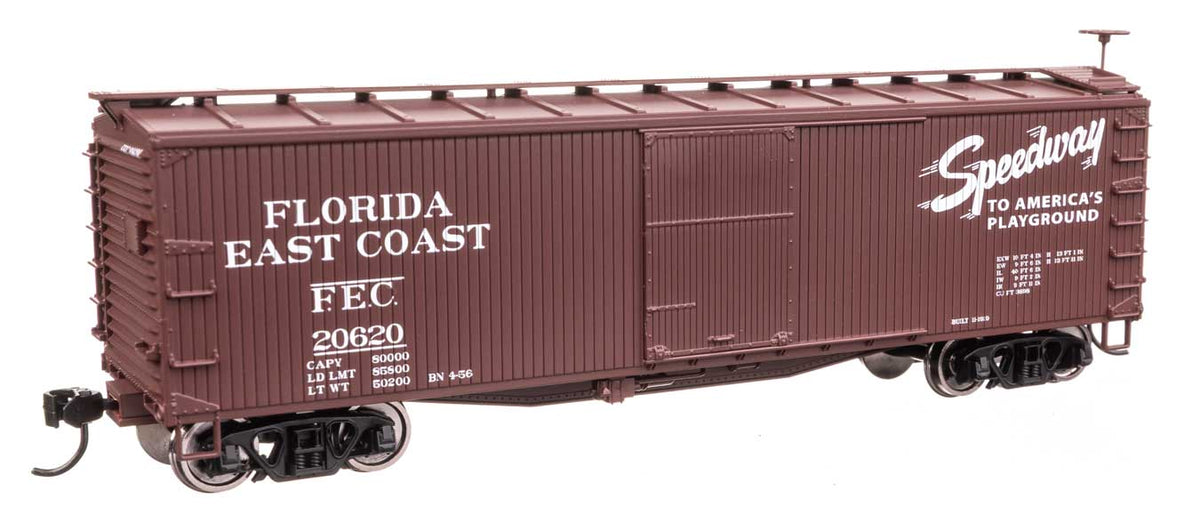 40' Double Sheathed Wood Boxcar - Ready to Run -- Florida East Coast #20620-2