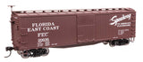 40' Double Sheathed Wood Boxcar - Ready to Run -- Florida East Coast #20636-1