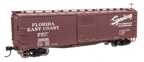 40' Double Sheathed Wood Boxcar - Ready to Run -- Florida East Coast #20636-2