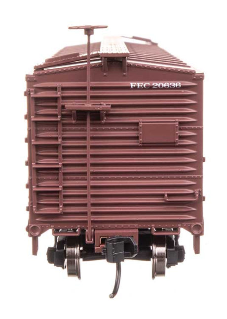 40' Double Sheathed Wood Boxcar - Ready to Run -- Florida East Coast #20636-3