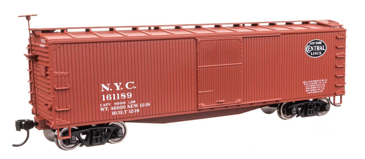 40' Double Sheathed Wood Boxcar - Ready to Run -- New York Central #161189-1