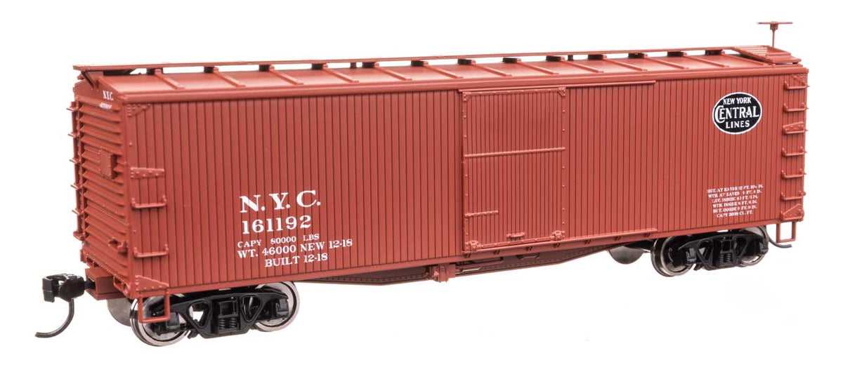 40' Double Sheathed Wood Boxcar - Ready to Run -- New York Central #161192-2