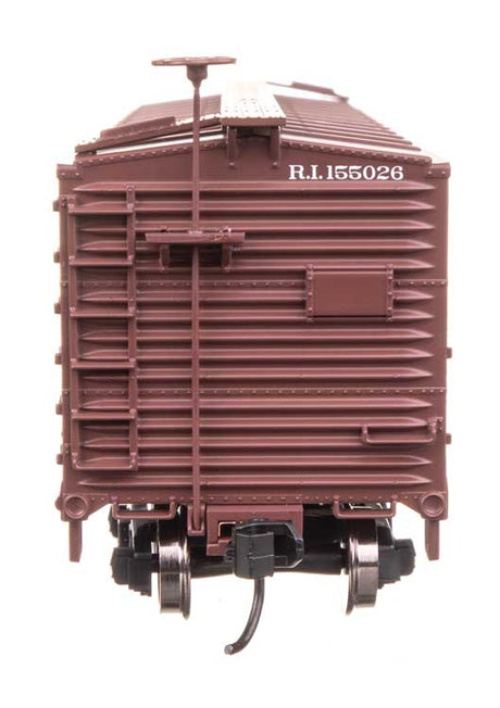 40' Double Sheathed Wood Boxcar - Ready to Run -- Rock Island #155026-3