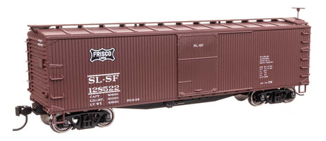 40' Double Sheathed Wood Boxcar - Ready to Run -- St. Louis-San Francisco #128522 (Frisco)-2