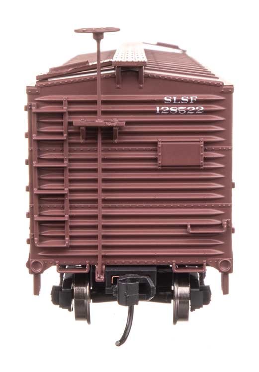 40' Double Sheathed Wood Boxcar - Ready to Run -- St. Louis-San Francisco #128522 (Frisco)-3