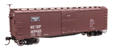 40' Double Sheathed Wood Boxcar - Ready to Run -- St. Louis-San Francisco #128525 (Frisco)-1