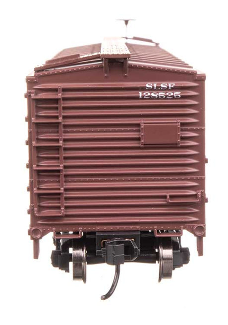 40' Double Sheathed Wood Boxcar - Ready to Run -- St. Louis-San Francisco #128525 (Frisco)-4