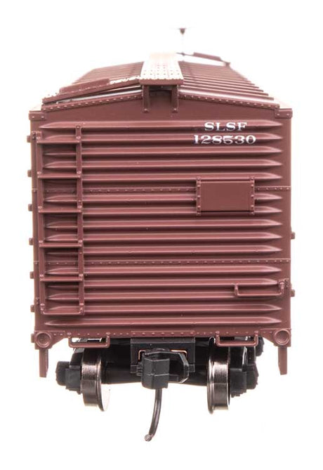 40' Double Sheathed Wood Boxcar - Ready to Run -- St. Louis-San Francisco #128530 (Frisco)-4