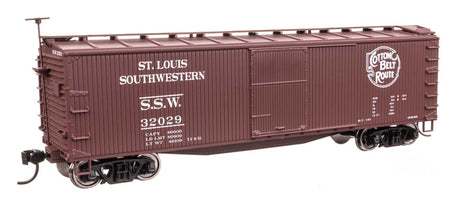 40' Double Sheathed Wood Boxcar - Ready to Run -- Cotton Belt-St. Louis Southwestern SSW #32029-1