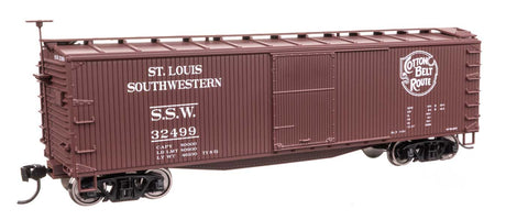 40' Double Sheathed Wood Boxcar - Ready to Run -- Cotton Belt-St. Louis Southwestern SSW #32499-1