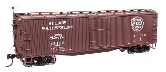 40' Double Sheathed Wood Boxcar - Ready to Run -- Cotton Belt-St. Louis Southwestern SSW #32499-1