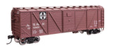 40' ARA Single Sheathed Boxcar with Dreadnaught Ends - Ready to Run -- Santa Fe #125909-1