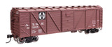 40' ARA Single Sheathed Boxcar with Dreadnaught Ends - Ready to Run -- Santa Fe #125928-1