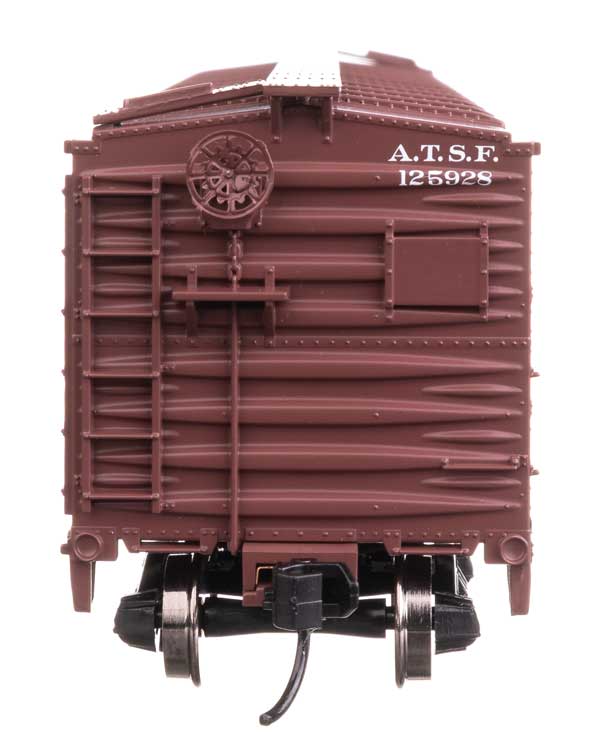 40' ARA Single Sheathed Boxcar with Dreadnaught Ends - Ready to Run -- Santa Fe #125928-3