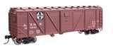 40' ARA Single Sheathed Boxcar with Dreadnaught Ends - Ready to Run -- Santa Fe #125944-2