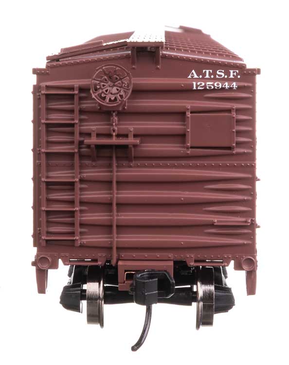 40' ARA Single Sheathed Boxcar with Dreadnaught Ends - Ready to Run -- Santa Fe #125944-3