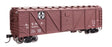 40' ARA Single Sheathed Boxcar with Dreadnaught Ends - Ready to Run -- Santa Fe #125976-1
