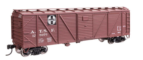 40' ARA Single Sheathed Boxcar with Dreadnaught Ends - Ready to Run -- Santa Fe #125976-2