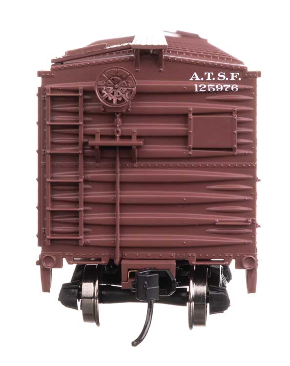 40' ARA Single Sheathed Boxcar with Dreadnaught Ends - Ready to Run -- Santa Fe #125976-3