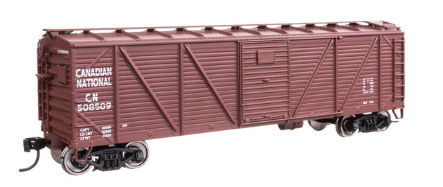 40' ARA Single Sheathed Boxcar with Dreadnaught Ends - Ready to Run -- Canadian National #508509-1