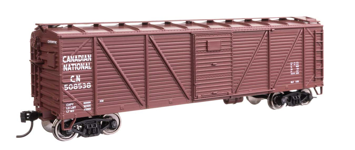 40' ARA Single Sheathed Boxcar with Dreadnaught Ends - Ready to Run -- Canadian National #508538-1