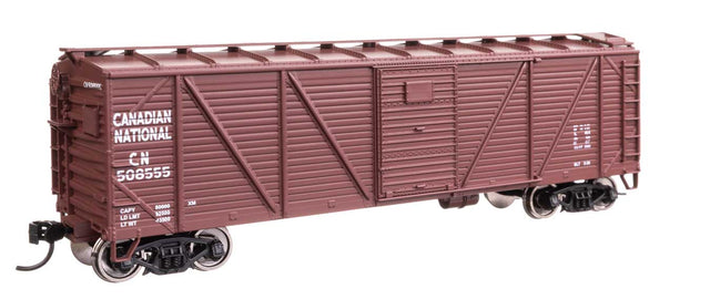 40' ARA Single Sheathed Boxcar with Dreadnaught Ends - Ready to Run -- Canadian National #508555-1
