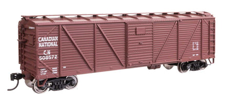 40' ARA Single Sheathed Boxcar with Dreadnaught Ends - Ready to Run -- Canadian National #508572-1