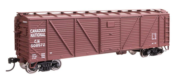 40' ARA Single Sheathed Boxcar with Dreadnaught Ends - Ready to Run -- Canadian National #508572-1