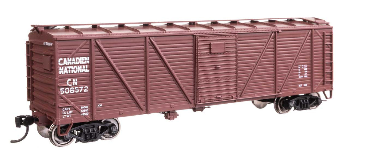 40' ARA Single Sheathed Boxcar with Dreadnaught Ends - Ready to Run -- Canadian National #508572-2
