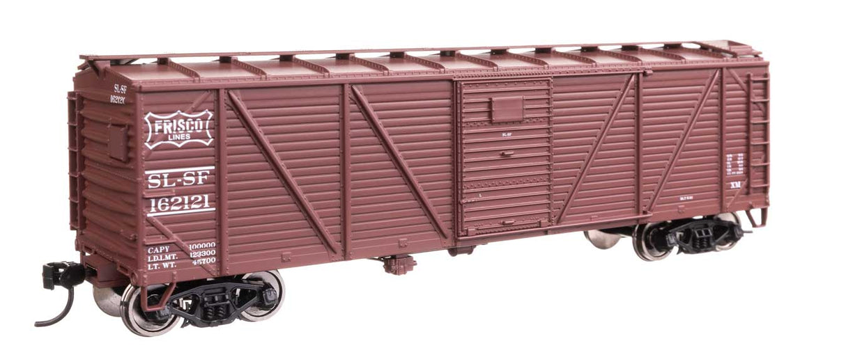 40' ARA Single Sheathed Boxcar with Dreadnaught Ends - Ready to Run -- St. Louis-San Francisco #162121-2