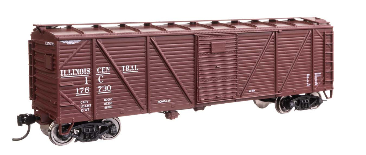 40' ARA Single Sheathed Boxcar with Dreadnaught Ends - Ready to Run -- Illinois Central #176730-2