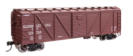 40' ARA Single Sheathed Boxcar with Dreadnaught Ends - Ready to Run -- Illinois Central #176744-1
