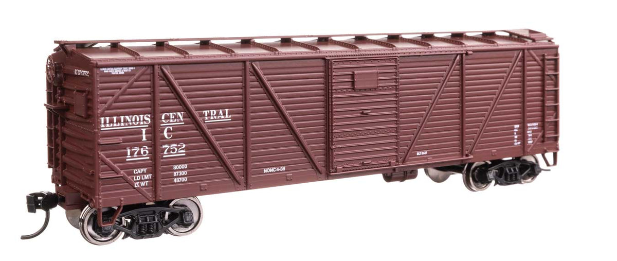40' ARA Single Sheathed Boxcar with Dreadnaught Ends - Ready to Run -- Illinois Central #176752-1