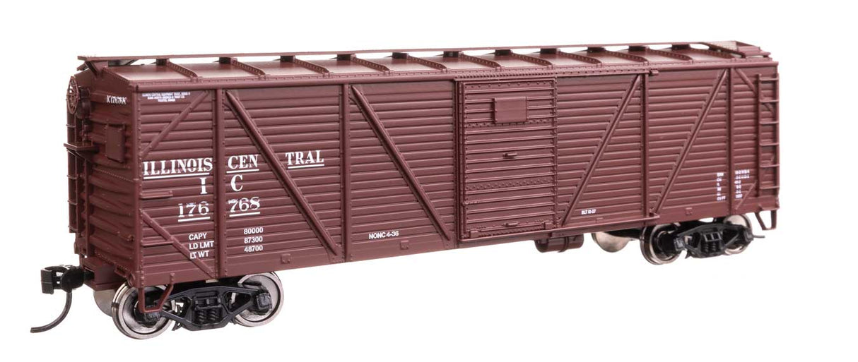 40' ARA Single Sheathed Boxcar with Dreadnaught Ends - Ready to Run -- Illinois Central #176768-1
