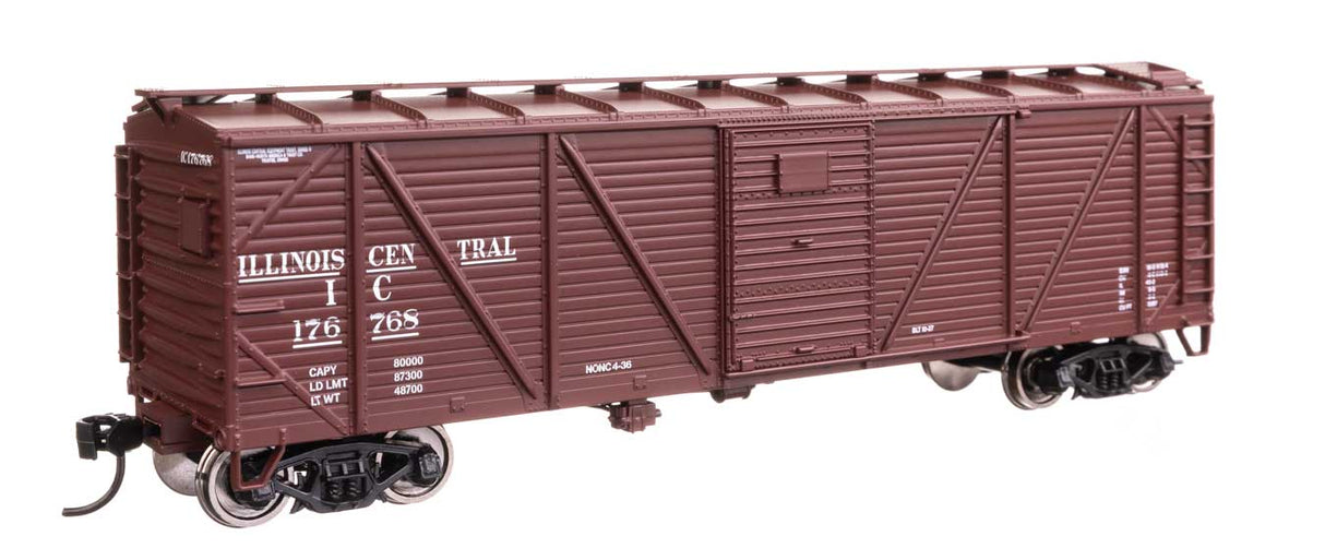 40' ARA Single Sheathed Boxcar with Dreadnaught Ends - Ready to Run -- Illinois Central #176768-2