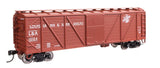 40' ARA Single Sheathed Boxcar with Dreadnaught Ends - Ready to Run -- Louisiana & Arkansas #12124-1